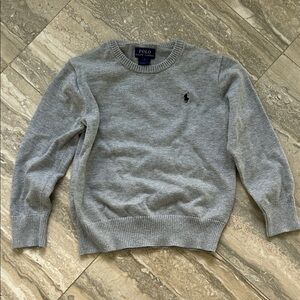 Polo by Ralph Lauren Light Gray Crewneck Sweater boys size 7